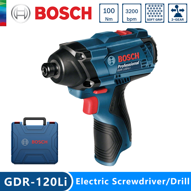 Power Tools Bosch - ボッシュ純正 GDR 120-LI 充電式コードレスインパクトレンチ 100Nm ドライバー