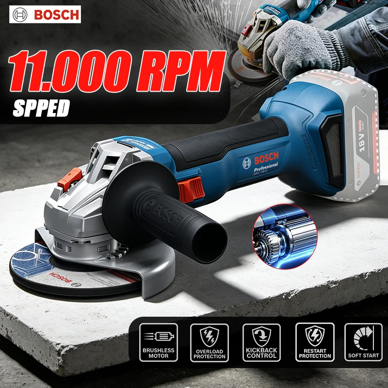 Power Tools Bosch - ボッシュ GWS 18V-8 コードレスアングルグラインダー 18V プロフェッショナル
