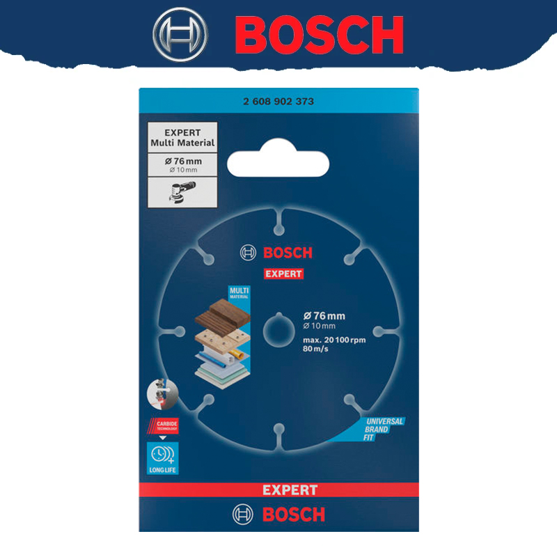 Power Tools Bosch - ボッシュ純正 2608902373 耐久性のある超硬マルチホイールカッティングディスク 76mm 耐久性のあるカッティングブレード パワーツールアクセサリー