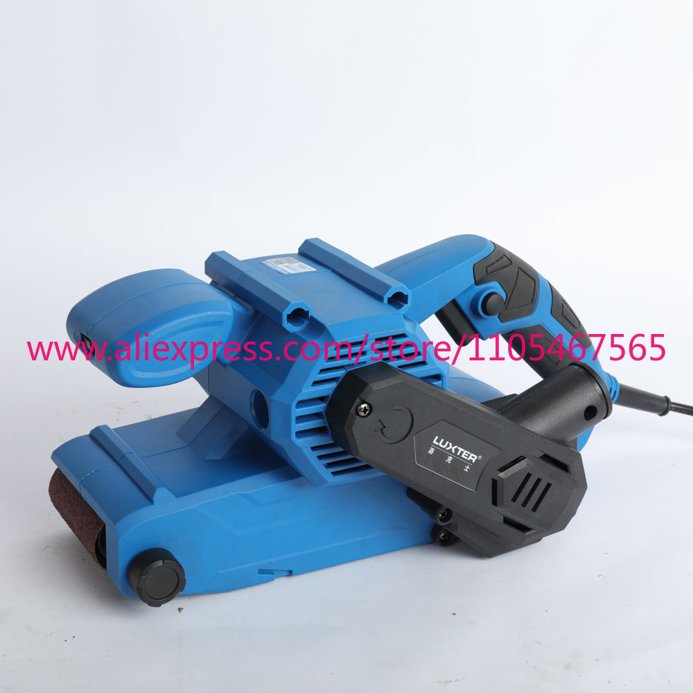 Belt Sander Portable - 3インチ900ワット全速度ポータブル電動ベルトサンダー、木材と金属の研磨、木工用