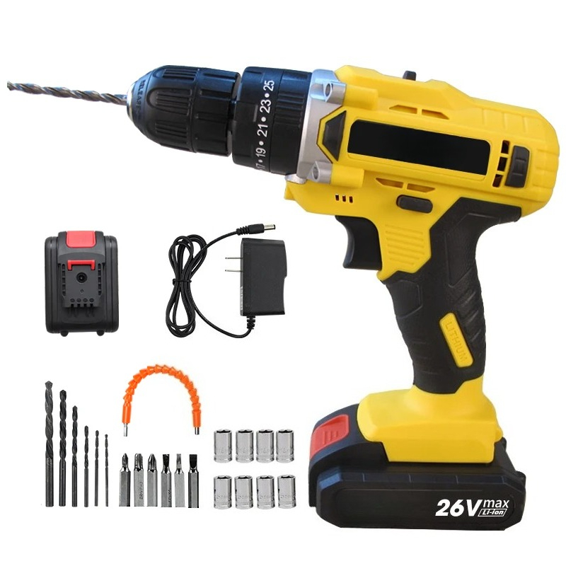 Power Tools Nepal - 36Vコードレス電動スクリュードライバードリル、リチウムイオンバッテリー、可変速、ネパール向け電動工具キット