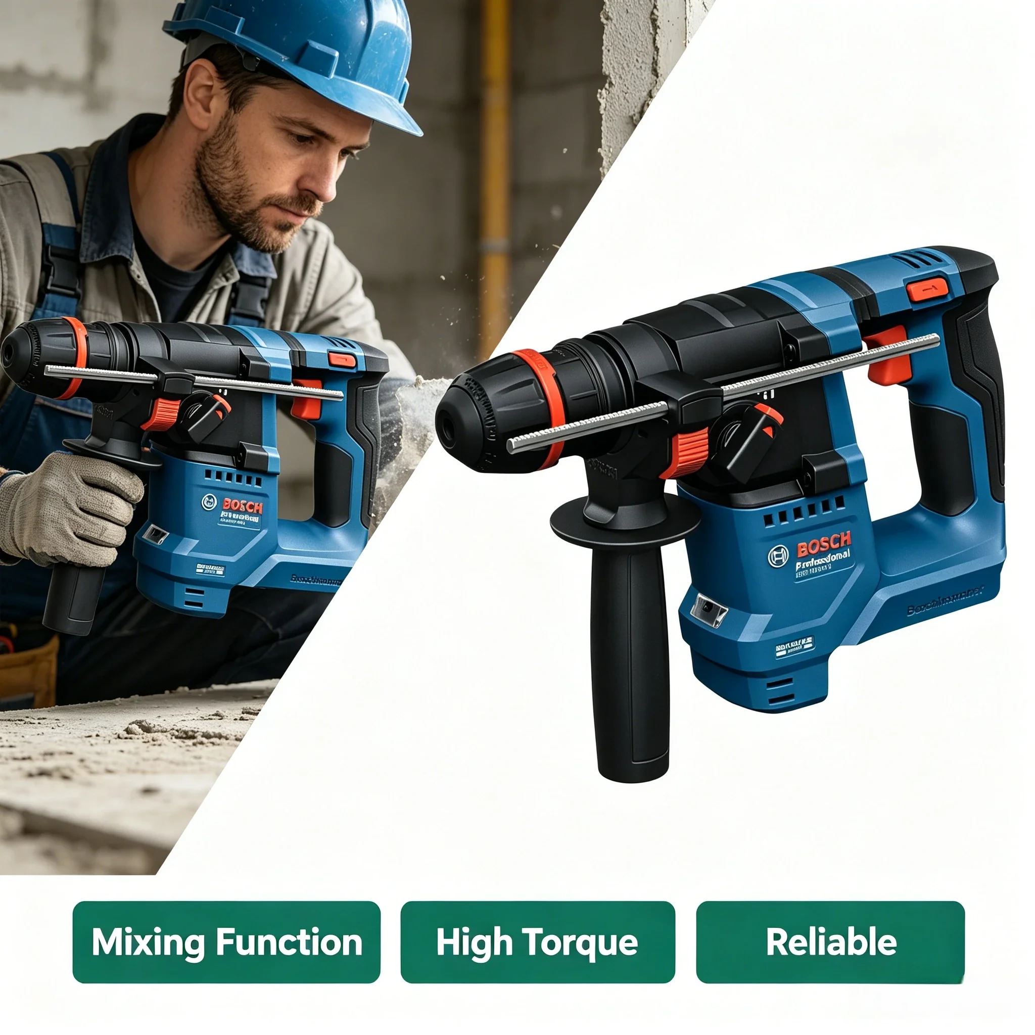 Power Tools Bosch - BOSCH GBH 18V-18X 18V ブラシレス コードレス