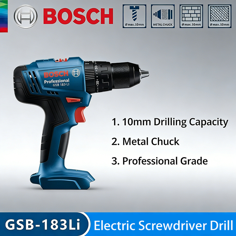 Power Tools Bosch - ボッシュ GSB183-LI 電動ドリルドライバー コードレス ブラシレス インパクトドリル