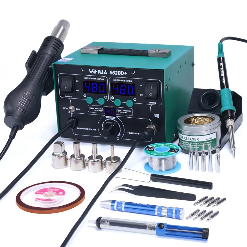 862BD+ ホットエアガンはんだ付けステーション 720W - Power Tools Used In Welding のレビューと価格