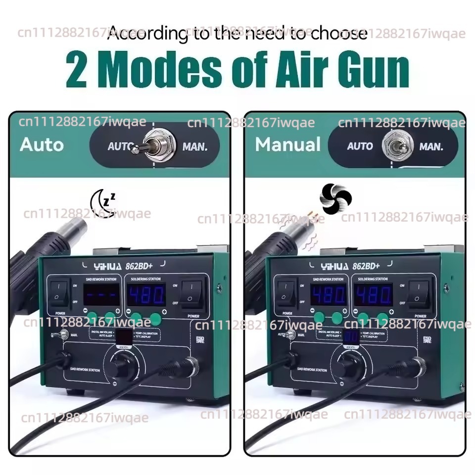 YIHUA 862BD+ ホットエアガンはんだ付けステーショ - Power Tools Used In Welding のレビューと価格