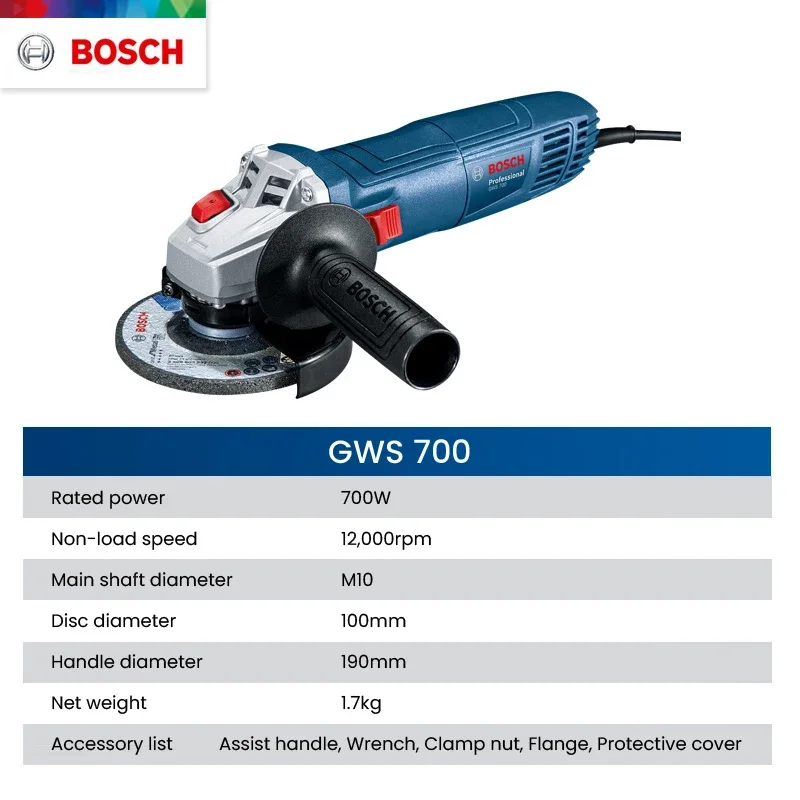 ボッシュ GWS 700 アングルグラインダー 有線 110 - Power Tools Bosch のレビューと価格
