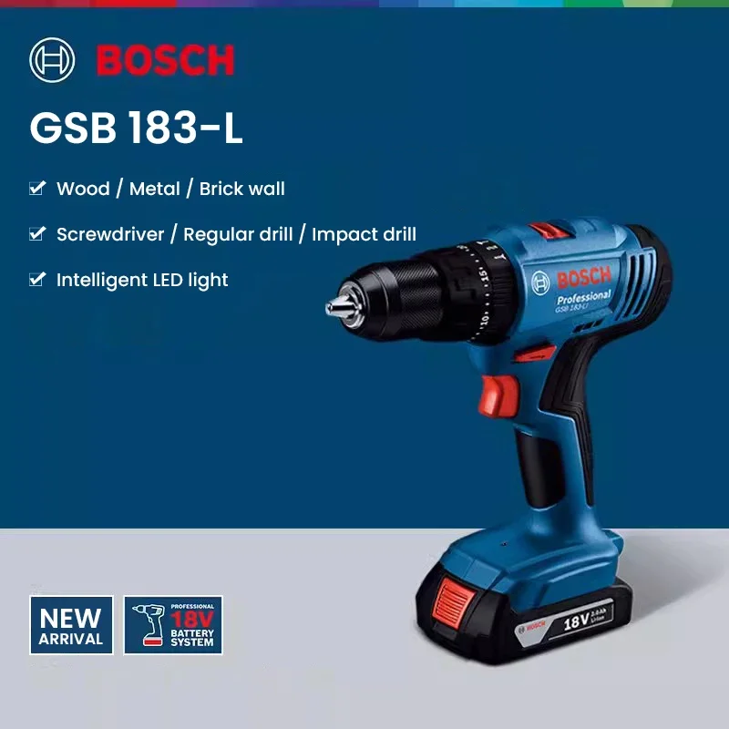 ボッシュ GSB183-LI 電動ドリルドライバー コードレ - Power Tools Bosch のレビューと価格
